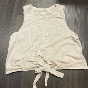 lululemon cropped wrap around tank